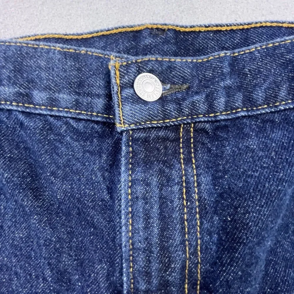 Levis 517 Bootcut Jeans Mens 40x34 Blue Denim Dark Wash Western Workwear